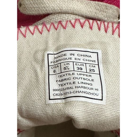 Polo Ralph Lauren Pink High Top Sneakers, Size 6 - Picture 6 of 7